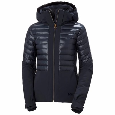 Women's Helly Hansen W Avanti Ski Jackets Navy | 671-CBASFK