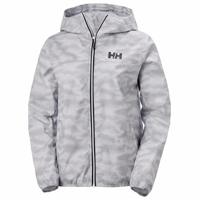 Women's Helly Hansen W Belfast Ii Packable Waterproof Jackets White | 405-UMCDSB