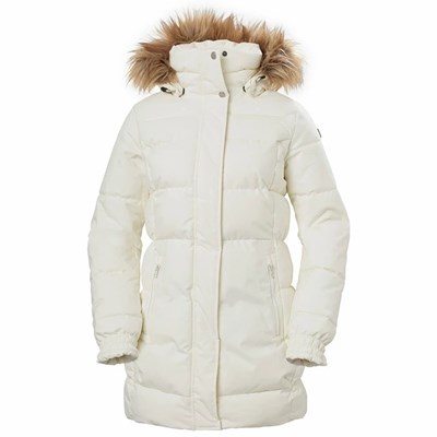 Women's Helly Hansen W Blume Puffy Winter Jackets White | 426-QLSNVA