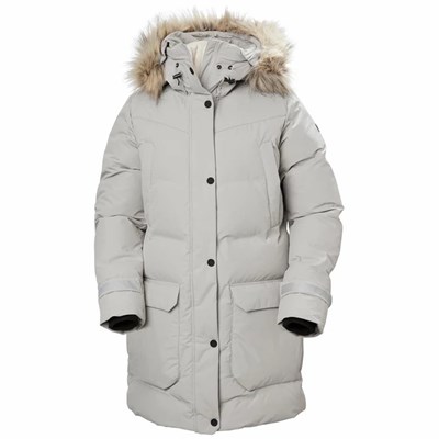 Women's Helly Hansen W Bouvet Parka Grey | 260-SFZWBN