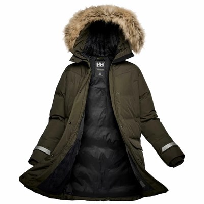 Women's Helly Hansen W Bouvet Parka Grey | 736-MLDVEK