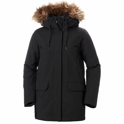 Women's Helly Hansen W Classic Parka Black | 109-GRIMEA