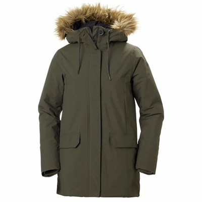 Women's Helly Hansen W Classic Parka Grey | 160-IKRHJU