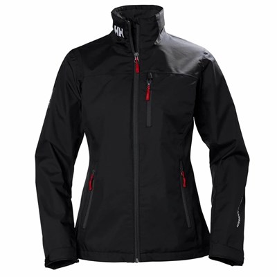 Women's Helly Hansen W Crew Casual Jackets Black | 057-EBIRAF