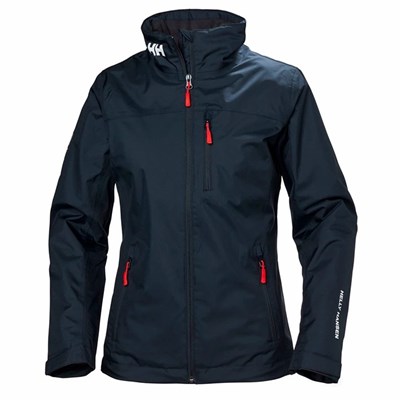 Women's Helly Hansen W Crew Midlayer Jackets Navy | 483-OTAUVC