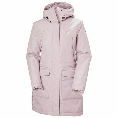 Women's Helly Hansen W Frida Insulated Parka Grey | 104-WXUYVC