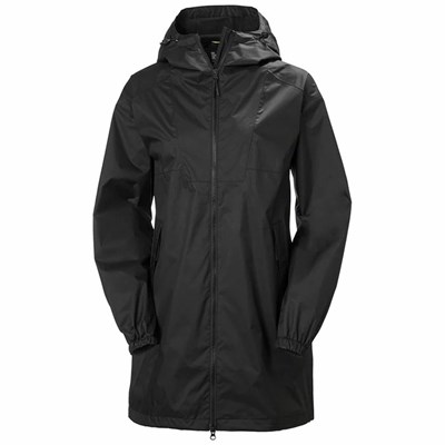 Women's Helly Hansen W Illusion Waterproof Jackets Black | 754-HQSKFU