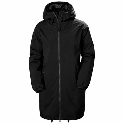 Women's Helly Hansen W Illusion Winter Jackets Black | 748-DYJXSO