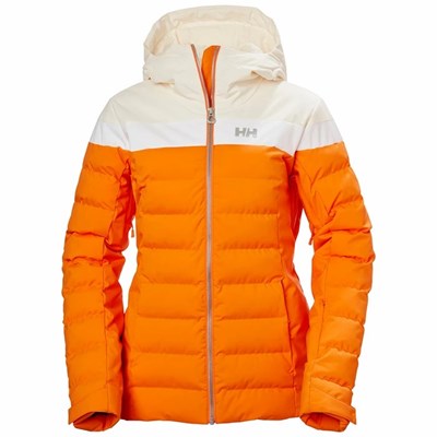 Women's Helly Hansen W Imperial Puffy Ski Jackets Orange | 653-LMJOXI