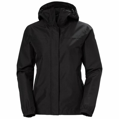 Women's Helly Hansen W Juell Waterproof Jackets Black | 157-BHAKWQ