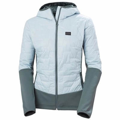 Women's Helly Hansen W Lifaloft Hybrid Midlayer Jackets Grey | 093-BCGFXE