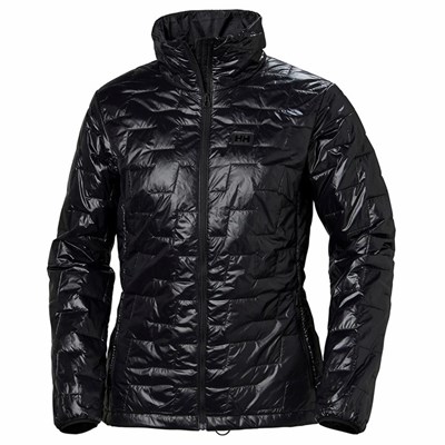 Women's Helly Hansen W Lifaloft Outdoor Jackets Black | 430-VPEQLB