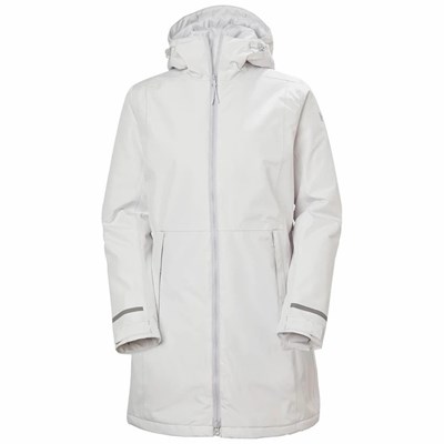 Women's Helly Hansen W Lisburn Insulated Parka Grey | 029-HFQAWT