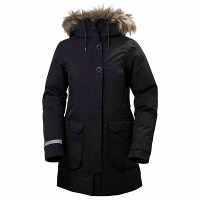 Women's Helly Hansen W Longyear Ii Parka Black | 357-KJPNVE