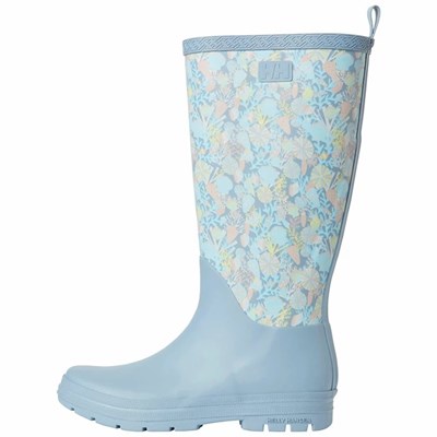 Women's Helly Hansen W Madeleine Print Rain Boots Blue | 174-HFWNGO