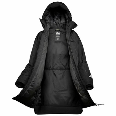 Women's Helly Hansen W Maud Parka Black | 056-ABYSWR