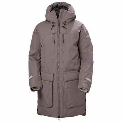 Women's Helly Hansen W Maud Parka Grey | 074-ZVHXSR