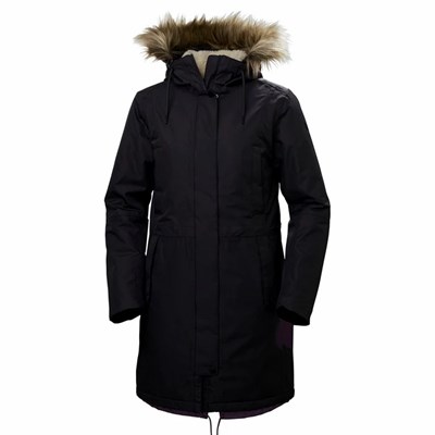 Women's Helly Hansen W Mayen Parka Black | 125-MRQLYT