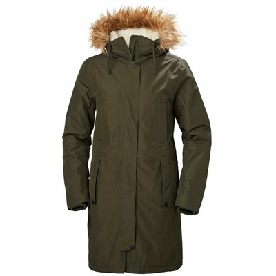 Women's Helly Hansen W Mayen Parka Grey | 570-VZRBUO