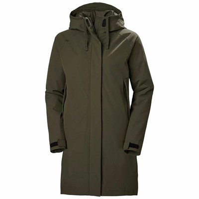 Women's Helly Hansen W Mono Material Insulated Coats Grey | 168-VGKWMS