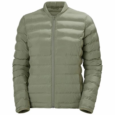 Women's Helly Hansen W Mono Material Midlayer Jackets Green | 753-NYFUIW