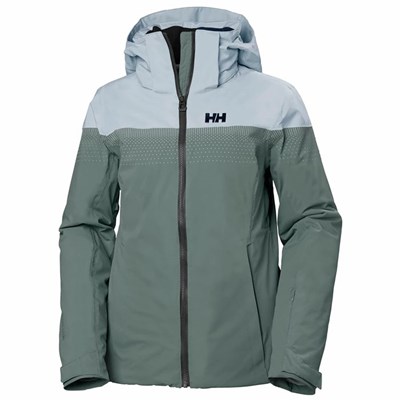 Women's Helly Hansen W Motionista Lifaloft Insulated Ski Jackets Grey | 762-NKRQSY