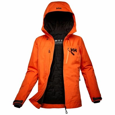 Women's Helly Hansen W Odin Infinity Insulated Jkt Ski Jackets Orange | 135-PRUDBC