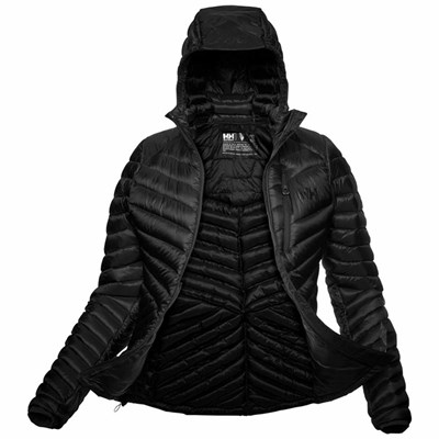 Women's Helly Hansen W Odin Lifaloft Hybrid Ski Jackets Black | 196-JLCUKO