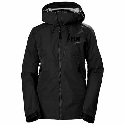 Women's Helly Hansen W Odin Mountain Infinity 3l Ski Jackets Black | 148-RZNLIW