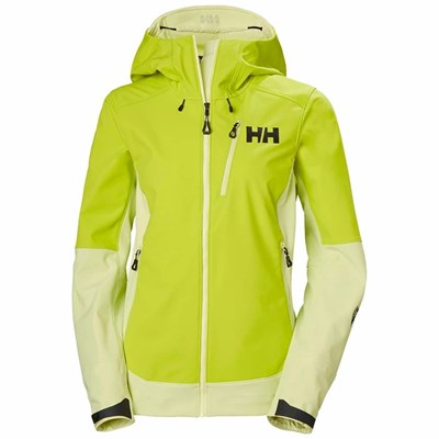 Women's Helly Hansen W Odin Mountain Soft Hiking Jackets Light Green | 273-WUALGS