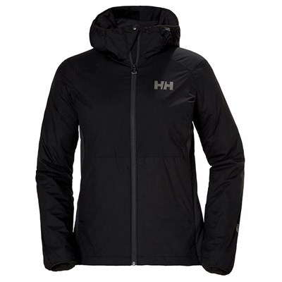 Women's Helly Hansen W Odin Stretch Hooded Light In Midlayer Jackets Black | 109-FRZJYL