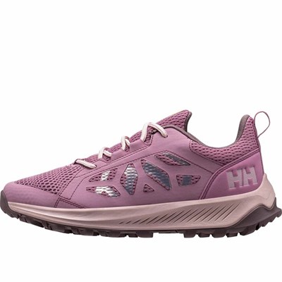 Women's Helly Hansen W Okapi Ats Hiking Shoes Pink Grey | 201-URFINK