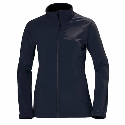 Women's Helly Hansen W Paramount Soft Casual Jackets Navy | 197-HZOYCF