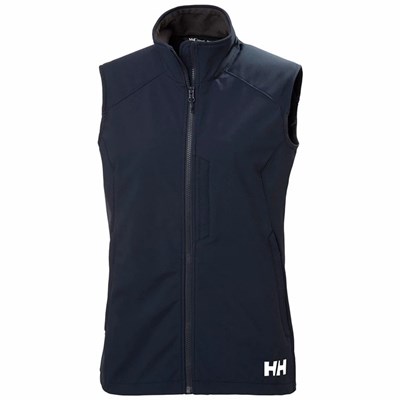 Women's Helly Hansen W Paramount Softshell Shell Jackets Navy | 039-XFTKRD