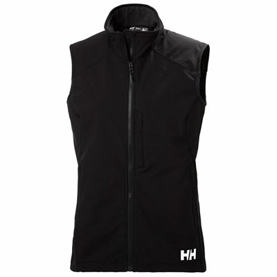 Women's Helly Hansen W Paramount Softshell Midlayer Jackets Black | 649-WRPDFJ