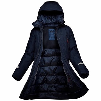 Women's Helly Hansen W Rwb Parka Navy | 875-PWLSUN