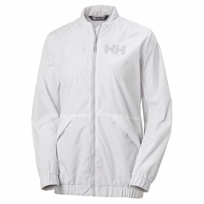 Women's Helly Hansen W Scape Long Casual Jackets White | 027-KQAUED