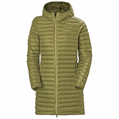 Women's Helly Hansen W Sirdal Long Hiking Jackets Olive | 814-UYJEXB