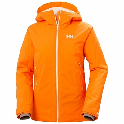 Women's Helly Hansen W Snowstar Mono Material Ski Jackets Orange | 834-NBJYKW