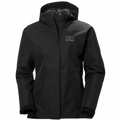 Women's Helly Hansen W Stratos Waterproof Jackets Black | 789-NYVGCS