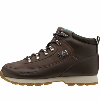 Women's Helly Hansen W The Forester Work Boots Coffee | 697-NAGUHS