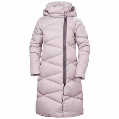 Women's Helly Hansen W Tundra Parka Grey / Purple | 586-RDFVTE