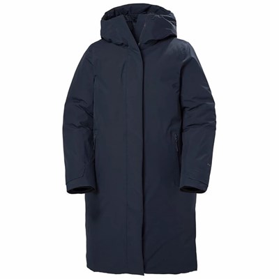 Women's Helly Hansen W Urb Pro Parka Navy | 312-GUPQTX