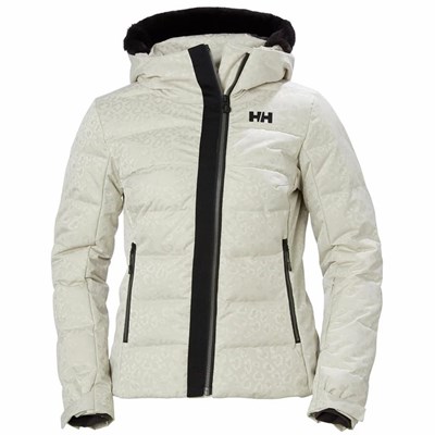 Women's Helly Hansen W Valdisere Puffy Ski Jackets Grey | 364-RGJYCP