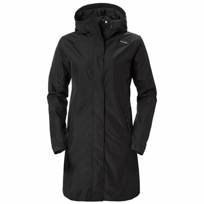 Women's Helly Hansen W Valkyrie Coats Black | 371-IFMUKC