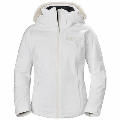 Women's Helly Hansen W Verbier Infinity Ski Jackets White | 849-UDFKCO