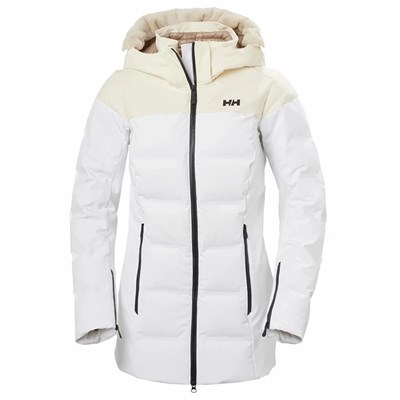 Women's Helly Hansen W Verbier Puffy 20 Ski Jackets White | 671-IWCZYJ