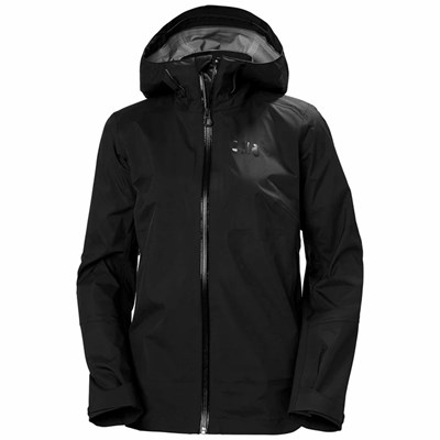 Women's Helly Hansen W Verglas 3l Outdoor Jackets Black | 103-GSHEFQ