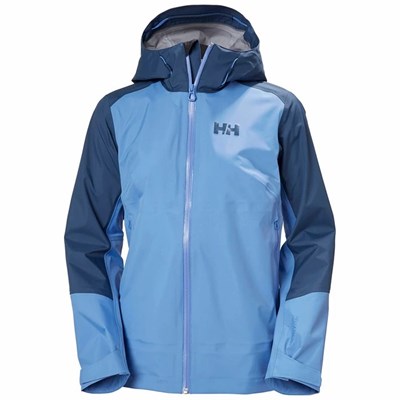 Women's Helly Hansen W Verglas 3l Outdoor Jackets Blue | 390-XSIEOB