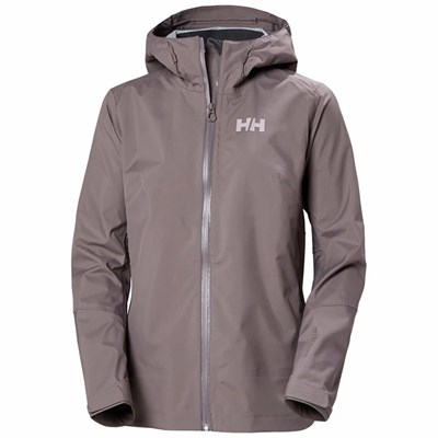 Women's Helly Hansen W Verglas 3l Shell Jackets Grey | 203-UZVWRF